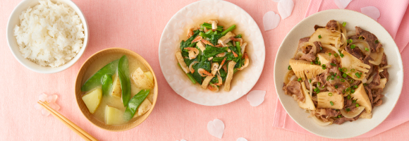 春香る♪桜海老&旬野菜の食物繊維、 カルシウムたっぷりレシピ！