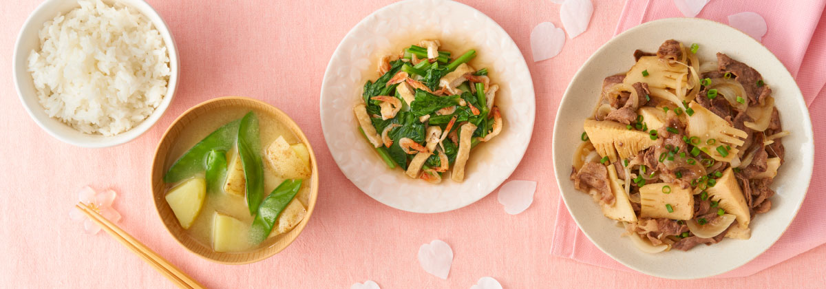 春香る♪桜海老＆旬野菜の食物繊維、カルシウムたっぷりレシピ︕